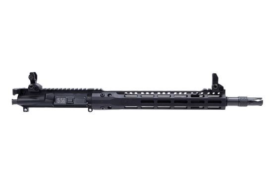 Troy Industries A3 AR-15 Upper Receiver with X-Series Rail has a 14.5in threaded barrel.